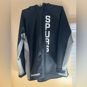 Nike dri-fit authentic san antonio spurs warm up jacket w/hood